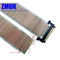 I-PEX 8K HDTV LVDS TV 리본 케이블 AWM 20941 105C 90V VW-1 51 핀, 01 주황색_02 500MM 길이