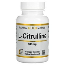 캘리포니아 골드 뉴트리션 L-시트룰린 500mg 60비건 캡슐, 개