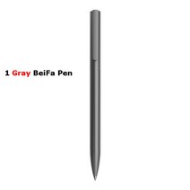 1+1 볼펜 돌리기 스피닝 펜 핑거댄스 윈드밀 샤오미-BEIFA 메탈 젤 잉크 0.5MM 회전 블랙 스위스 리필 비즈니스 서명 caneta 학교 사무실 문구 용품, [03] 1PCS Gray Pen