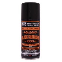 Mr 하비 수성 아크릴 블랙 서페이서 1000 B613 170ml