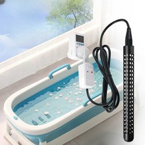 Riruo 수영장히트펌프 가정용 풀장 온수기 난방 스파, 온도조절 1500W + 케이블2m