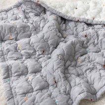 매직크린 래빗60수 아사면 워싱 낮잠 이불 그레이