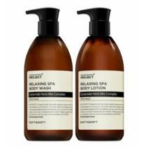 더프트앤도프트 릴렉싱 스파 바디워시 화이트머스크 500ml + 바디로션 500ml, 1세트