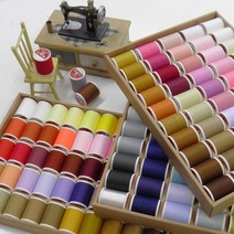 핸드메이드114 소용량(400미터) 고급재봉실 모두 200가지 색상중 60수3합 낱개판매, 200