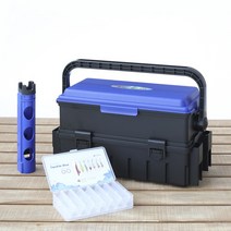 두족류 전용 태클박스세트 낚시대 로드거치대 에기 꽂이 다용도 릴 가방 멀티박스가방세트, 추가구성, 로드거치대-블루