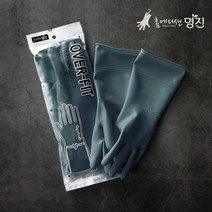 명진 오버핏 고무장갑 양손세트 다크그린, 5개, 중(M)