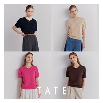 [테이트] ○24SS 오가닉 소프트 반팔니트 4종