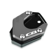 CBR500R CB500F CB500X 2013-2020 2021 사이드 스탠드 연장 확대기 플레이트 패드 지원 CB125R CB300R CB400X CBR650R CB650R, Black Gray, 05 Black Gray