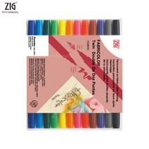 지그 패브릭 트윈마카 12색세트, ZIG-TC-4000-12V