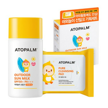 아토팜 유아용 야외놀이 선밀크 SPF50+ PA+++ 55g 세트, 10세트