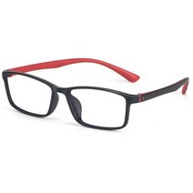 작은얼굴 초경량 뿔테 사각 안경테 TR90 가벼운 투톤 수입 안경