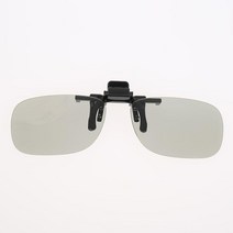 가상현실안경 VR안경 3D TV 영화 IMAX Cinema LG 필름 안경 클립 온 타입 수동 원형 편광 클립 VR 장치 비디오 게임, 1.Black