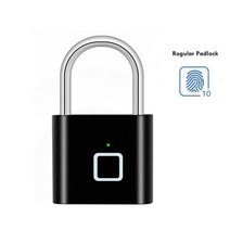 무타공 도어락 서랍 샷시문Tuya-USB 충전식 스마트 지문 자물쇠 생체 인식 도어 잠금 아연 합금 라이프 앱, 03 Normal Black