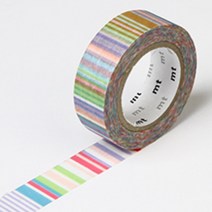 MT 마스킹테이프 Deco 01D286 줄무늬 파스텔 15mmX10M