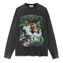 손흥민 Son 프린트 티셔츠 반팔 긴팔 힙합 빈티지 래퍼 토트넘 핫스퍼 축구