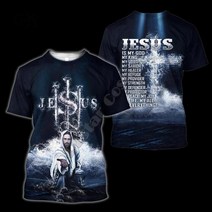 예수님 그리스도 PLstar Cosmos Christian olic Jesus R Streetwear 3DPrint Summer Casual Funny T-shirts, 08 T-shirts_03 M