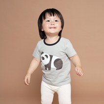 랩바이베이비 반팔티셔츠 특허받은 열똑똑아기옷 아기 체온37도 38도이상 체온감지가능