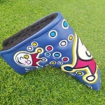 퍼터 헤드 커버 골프 클럽 덮개 찍찍이 가죽 광대 블레이드 말렛, 블레이드 Blue 1