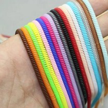 USB선 케이블보호커버 단선 파손방지 TPU 스프링캡 튜브, 그린
