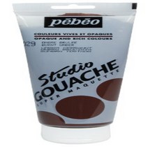 Studio Gouache PEBEO 220ml 번트 시에나 220ml 번트 시에나, 단일옵션