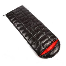 페더다운침낭 덕다운 캠핑 경량 야외 침낭 오리털 팩패킹 장비 동계 침랑, 거위털 800g, 블랙