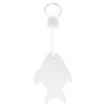 THE WAROOM SHOP 물고기 모양의 해양 보트 거품 부동 열쇠 고리 보트 요트 세일링 낚시 카약 카누를위한 물 부력 키 플로트, EVA 거품, 화이트