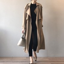 마인이보영옷 여성 정장 가을 긴팔 트렌치 코트 자켓 빅사이즈 셀럽 루즈핏 데일리 핏좋은