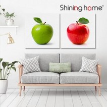 기타 바보사랑[샤이닝홈]바인 행운의사과 인테리어액자 35x35 8종, 6