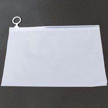 PE 지퍼백 반투명 고리 다양도 비닐 봉투 팩 지퍼 용기 무지 여행용 슬라이드 파우치, 대형, 본상품선택