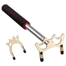 휴대용 당구 풀 큐 브리지 스틱 이동식 황동 브리지 헤드 포함 실내 테이블 액세서리용 최대 32.5cm - 150cm 확장, 스테인레스 스틸, 1 로드 로우 하이 헤드