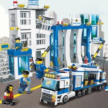 레고시티 군함 도시 운송 해양탐사선 소방대 해양 북극 호환블록, 경찰총국 출동