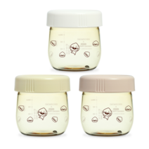 그로미미 X 리틀 카카오프렌즈 PPSU 이유식용기 250ml (3P), 어피치 이유식용기 250ml