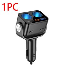 전기차 충전기 자동차 시가잭 듀얼 분배 USB PD QC 3.0 고속 충전 12V 66W 자동 c타입 전원 어댑터 플러그, 01.Type 1 Black_01.중국