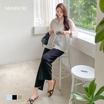 [라벨D] 맘누리 찰랑플리츠 와이드 팬츠*임부복