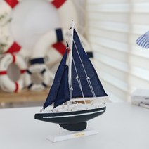 [윤자매네] 여름 인테리어소품 빈티지 블루 요트 모형