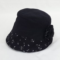 브로치 여성 벙거지 모자