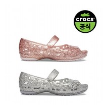 [크록스 키즈] 크록스공식_키즈 CROCS ISABELLA FLOWER FLAT K 2종