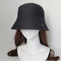 올리비아몰 WITH OLIVIA 봄 여름 VR로고 면 벙거지 모자