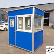 경비정 야외 임시 경비실 당직 치안정 이동 공사장 격리 학교 휴게실 초소, 1.5x2x2.35양쪽미닫이창
