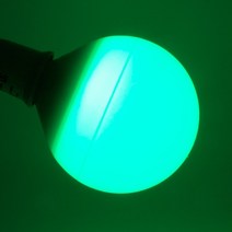 삼호기전 볼전구 led램프 12w 컬러전구 e26led 볼구12w 엘이디전구 컬러조명, 녹색
