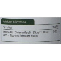 유기농비타민d 액상 임산부 어린이비타민d Natures Aid 슈퍼 스트렝스 비타민 D3 4000iu 60정, 1000 아이유