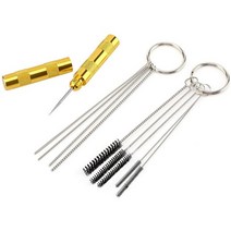 기화기 탄소 먼지 제트 제거 청소기 나일론 브러쉬 청소 바늘 도구 키트 자동 오토바이 atv moped welder carb