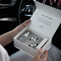 DU_새차 선물 오퍼스 명품 차량용 방향제 송풍구 더블 (+ 쇼핑백 증정), 메탈실버+FOR YOU:어벤투스