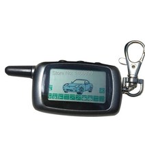A9 양방향 LCD 원격 제어 키 체인 + 실리콘 케이스 자동차 경보 시스템 Twage Starline 열쇠 고리, 한개옵션0