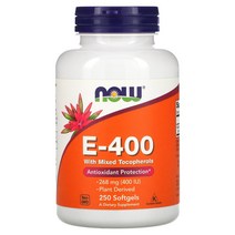 나우푸드 토코페롤 E-400 268mg 400IU 소프트젤 250정
