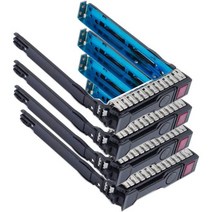 Pack4 2.5인치 SAS SATA SFF 드라이브 트레이 캐디 651687001 651699001 HP Gen8 G9 ML350p DL360e DL380e SL270 sL230, 4 PACK