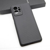 탄산수 제조기 Realme GT2 pro의 경우 초박형 패션 미세 구멍 탄소 섬유 Aramid 방폭형 휴대 전화 케이스, 01 Black Standard_01 탄소 섬유