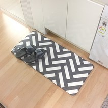 양면 홈매트 PVC 주방매트 싱크대매트 발매트, 헤링본