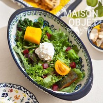 프라카 폴란드풍 도자기 타원 그라탕기, 블루벨