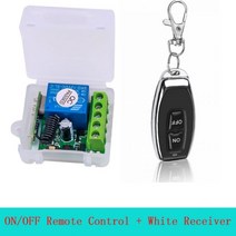 DC12V 10A 릴레이 1 CH 무선 RF 원격 제어 스위치 송신기 (수신기 모듈 포함) 433mhz LED 원격 제어, Transmitter Receiver 4